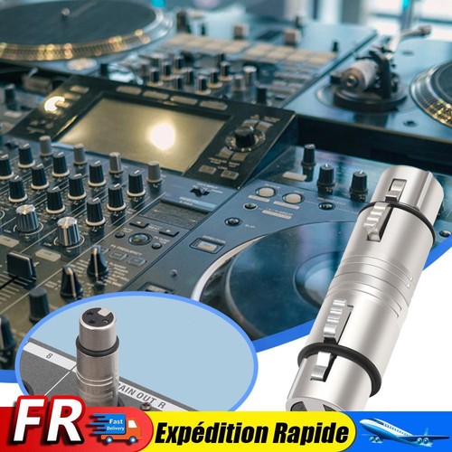 XLR Adapter Audio Microphone Adapter Connector Mic Barrel Extension Converter
