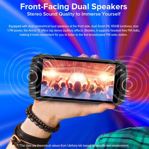 Teléfono resistente Ulefone Armor 15 4G LTE doble SIM móvil global con auriculares TWS - Imagen 4 de 18