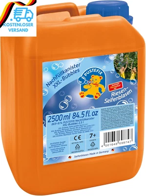 BESUCHE DEN PUSTEFIX-STORE PUSTEFIX Xxl-Bubbles Nachfüllkanister I 2,5 L Seifenblasenwasser I Bubbles Made