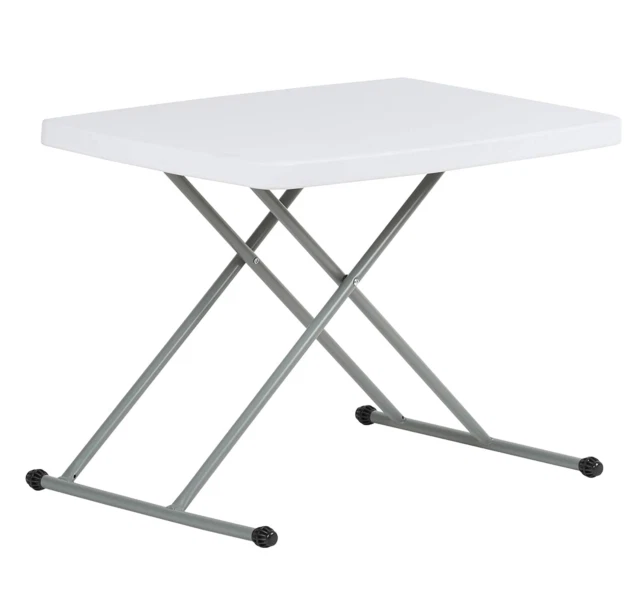 LB LBCT3H Camping Table - White