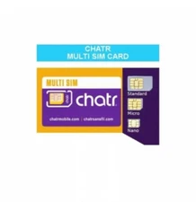51 chatr  SIM Card -Multi Size Standard CAN/USA-60MINPICK/24HRDLVRY