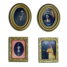 Puppenhaus Puppenstube Bilderrahmen Bild 1:12 Miniatur Gemälde Wand-Dekoration