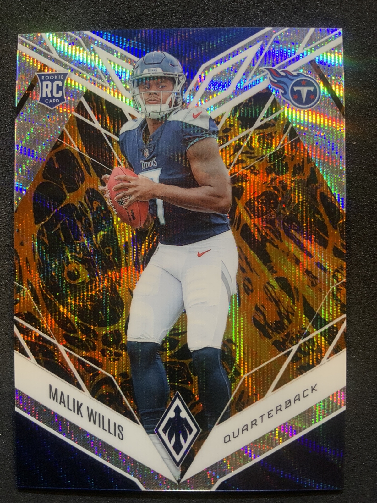 MALIK WILLIS 018 /175 LAVA PRIZM 2022 Panini Phoenix Football #103 ROOKIE Titans