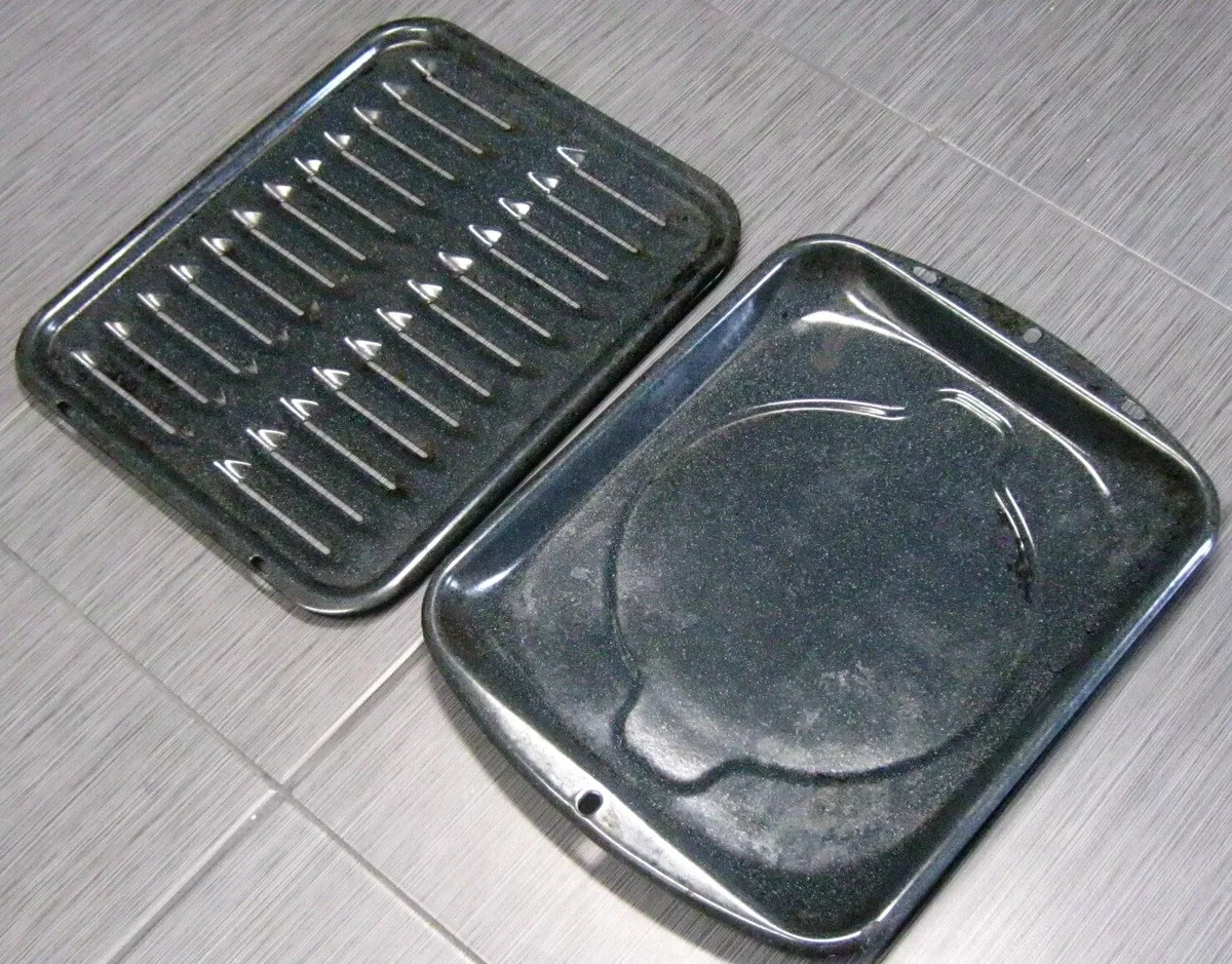 Range Kleen Porcelain Broiler Pan with Porcelain Grill