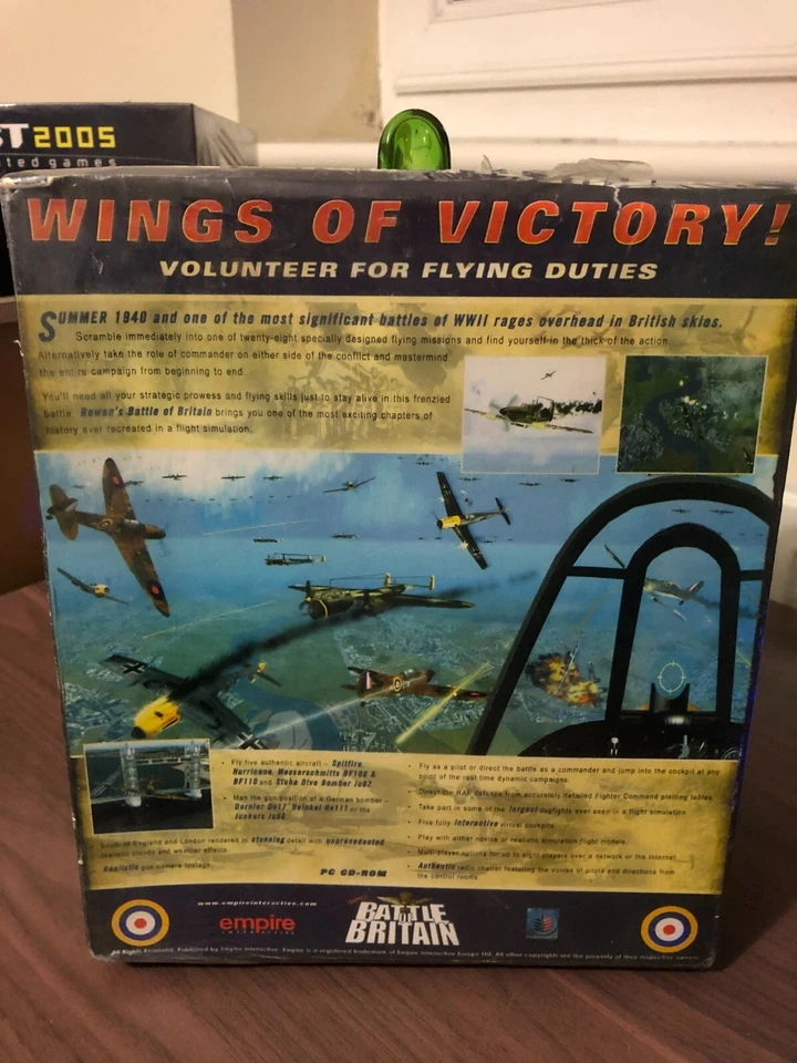 Rowans Battle Of Britain Empire Interactive Air Combat Big Box PC CD ROM NEW - Image 3 of 3