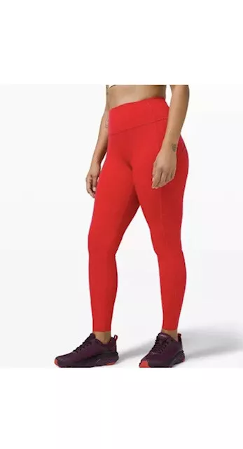 Red lululemon leggings deals