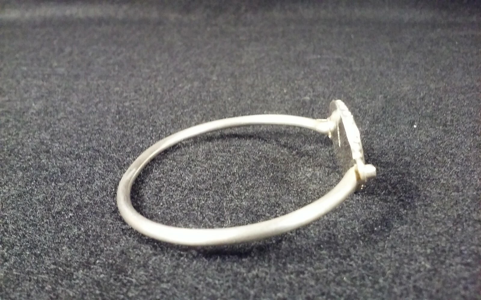 Sterling Silver 925 Bangle Monogram Bracelet Engr… - image 5