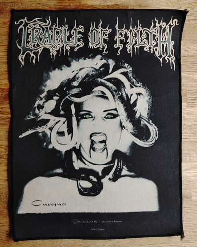 Cradle of Filth 1995 Backpatch Rückenaufnäher Aufnäher Unbenutzt Vintage