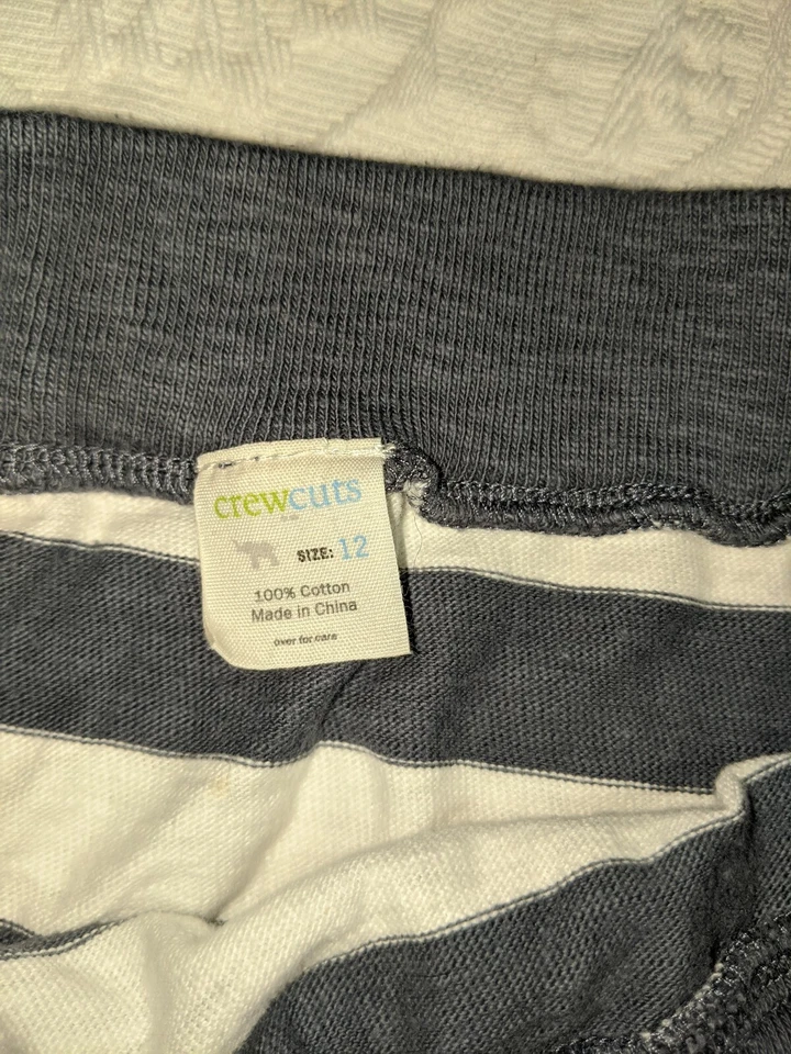 Crewcuts девочек sz. 12 вязаная серая/синяя полосатая юбка. Мягкий, милый, отличной формы - Изображение 2 из 4