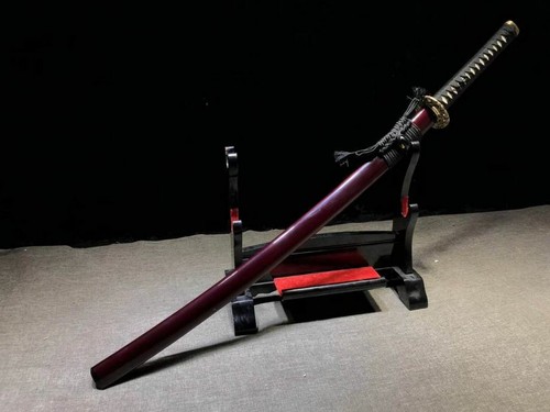 Hand Forged Japanese Sword Sharp T10 Clay Tempered Steel Samurai Katana Saber - Picture 2 of 9