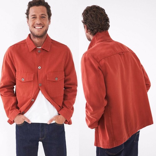 Mens Orange Utility Stanton Shacket RRP 