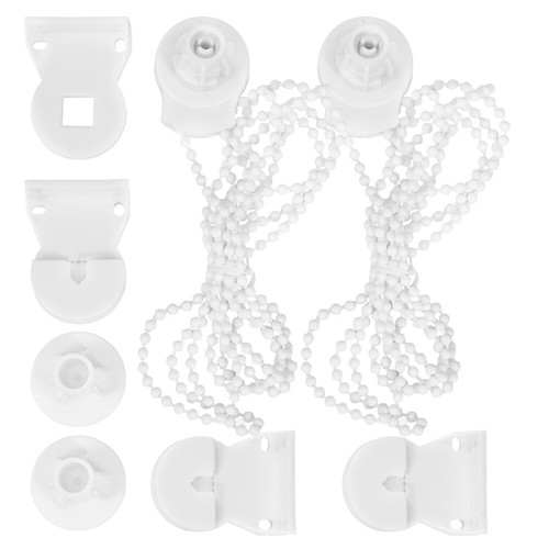 Cabilock 8pièces Lot de Crochets De Fixation pour Stores Enrouleurs Et Romains Clips Transparents Blancs Accessoires Rideaux Durables Et Sûrs pour Chaînes De Stores