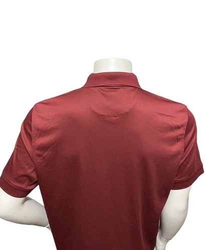 UNTUCKit Stretch Men’s Casual Polo Shirt Size Adult Large L Maroon Short Sleeves - Picture 13 of 16