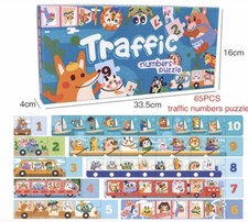 Traffic Numbers Puzzles For Kids Educational Fun Math Count Puzzle