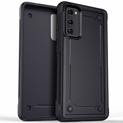 For Samsung Galaxy S20 FE 5G Dual Layer Shockproof Black Hard Phone Case  Cover