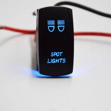 BACKUP REAR LIGHT ROCKER SWITCH BLUE BACKLIF for CAN-AM MAVERICK X3 COMMANDER
