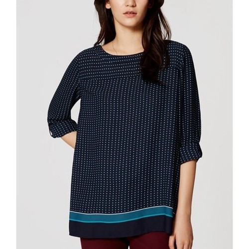 NWT Ann Taylor LOFT Geo Polka Dot 