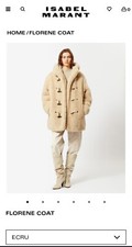 Isabel Marant Etoile Florene Faux Sherling Coat Size 40 - Bnwt