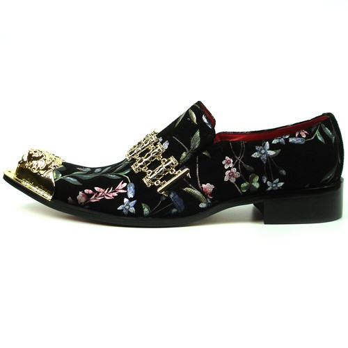 FI-7394 Black Slip on with Gold Metal Tip Fiesso by Aurelio Garcia - 第 4/5 張圖片