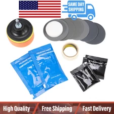 Pro Car Headlight Lens Restoration Repair Set Polishing Cleaner Cleaning Tool