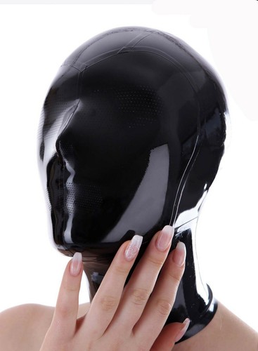 239 WOMEN LATEX TOPS SLEEVELESS WITH MASK Microporous EYES NOE MOUTH 0.1MM HOLE - Picture 3 of 3