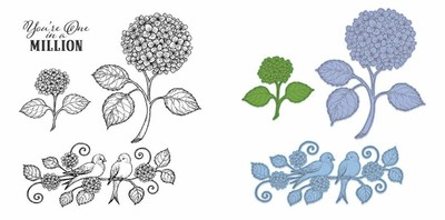 Heartfelt Creations Cottage Garden Collection Cottage Garden Hydrangea Stamp Heartfelt Creations Cottage Garden Collection Cottage Garden Hydrangea Stamp