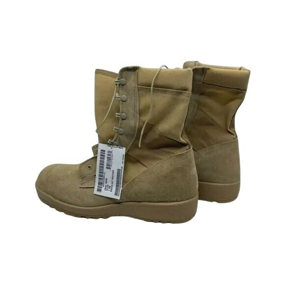 Mcrae Mens Combat Military Boots Desert Tan Round TOE 15.5  display picture 2
