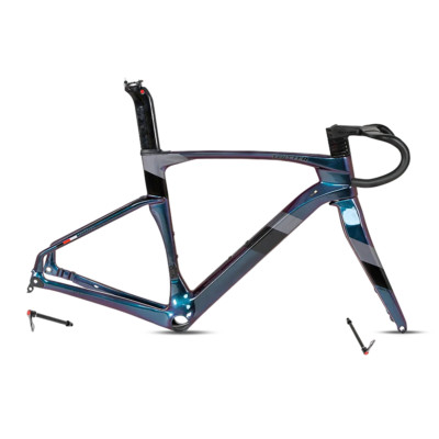 Carbon Faser Rennrad Rahmensatz Scheibenbremse Steckachse 12 142mm Kies Fahrrad