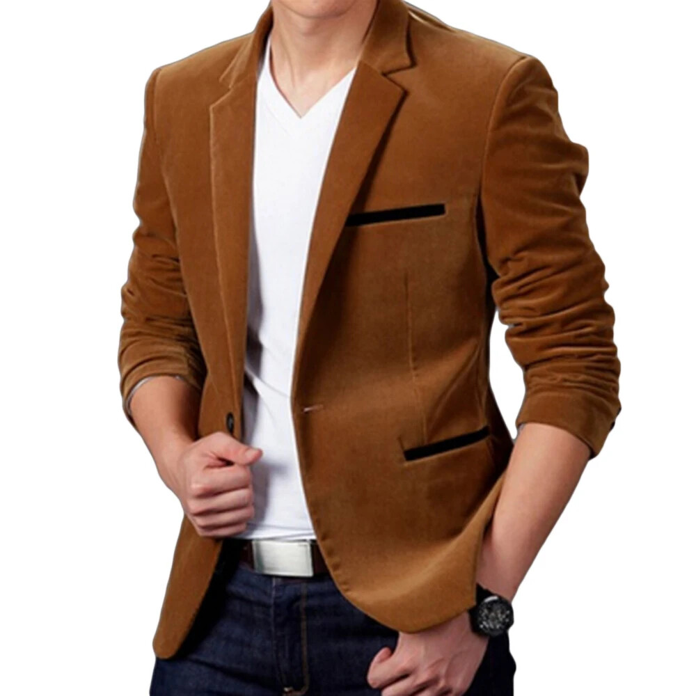 Slim Fit Sacos De Moda Hombre 2019 Blazer Sacos Chaqueta Para