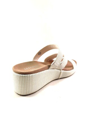 Skechers Martha Stewart 158901 Arch-Fit Slip On Mid Wedge Sandal
