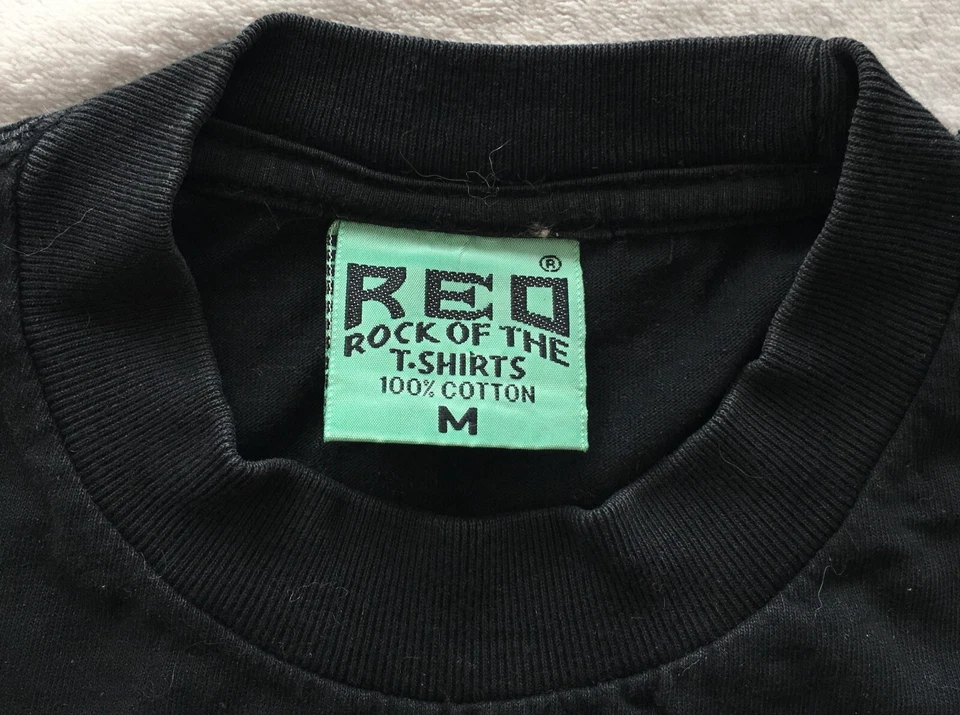 Michael Jackson REO womens RARE vintage 90s Black Face Print T Shirt Tee size M - Image 4 of 4