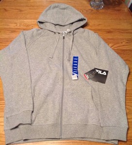 Novo com etiquetas Masculino Fila Cinza Zíper Jaqueta Moletom Com Capuz Tamanho Médio de bolso de mídia | eBay