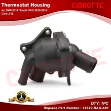 Engine Coolant Thermostat Housing for 2007-2014 Honda CR-V 2012-2015 Civic 2.4L