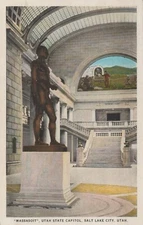 Massasoit Utah State Capitol Salt Lake City Utah Vintage White Border Post Card