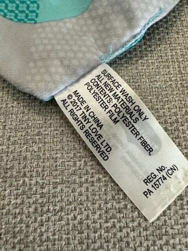 Tiny Love Blue Grey White Crinkle Raccoon Baby Toy Lovey Sensory plush 2017 - Picture 3 of 6