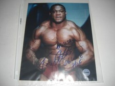 TONY ATLAS MR USA HOF-06 BODYBUILDER,WRESTLER FITTERMAN/HOLO SIGNED 8X10 PHOTO