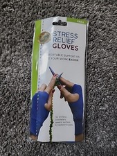 Lion Brand Yarns Stress Relief Gloves Blue Small Pair