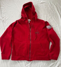 St. Louis Cardinals Women' Red Fleece Jacket with World Series 04 Patch size L