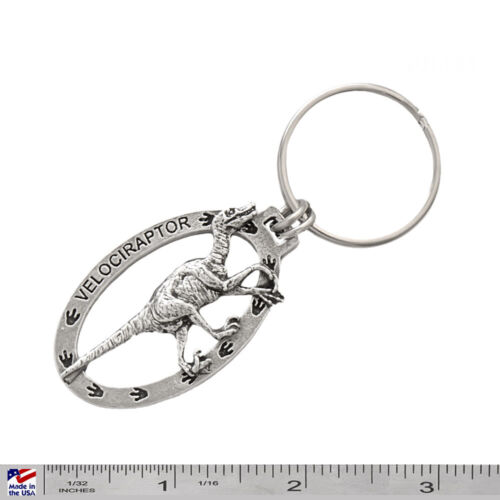 Velociraptor Keychain, A188KC, 2 Inches, Dinosaur, Nature, Gift, Metal - Picture 2 of 8