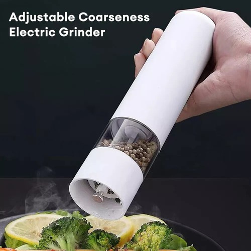 Lot of 2 Seasoning Bottle Electric Pepper Salt Mill Spice Grinder With LED Light - Picture 6 of 22