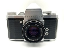 Praktica IV 35mm Analog SLR Kit Pentacon 50mm f/1.8 M42, Silver, Good