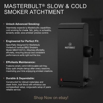 Slow Cold & Hot Smoking Attachment with Removable Ash Tray