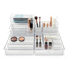 Maxset 27 Pcs Clear Plastic Drawer Organizer Set 4 Sizes Acrylic Drawer Storage