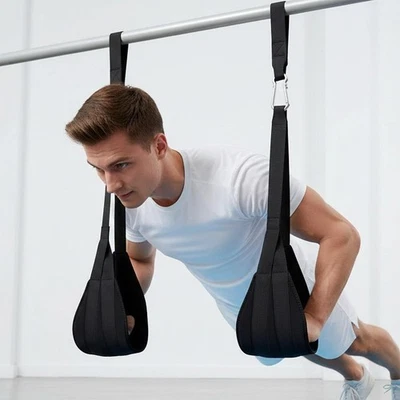 2 Sangles Abdominales Suspendues Pour Barre De Traction - Sangles De Fitness - Photo 1/4