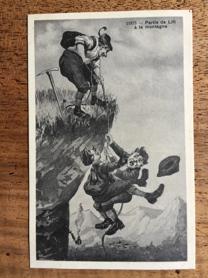 (alpinisme) Partie de Lift à la montagne. Carte neuve éditée à Neuchâtel. - Photo 1/2