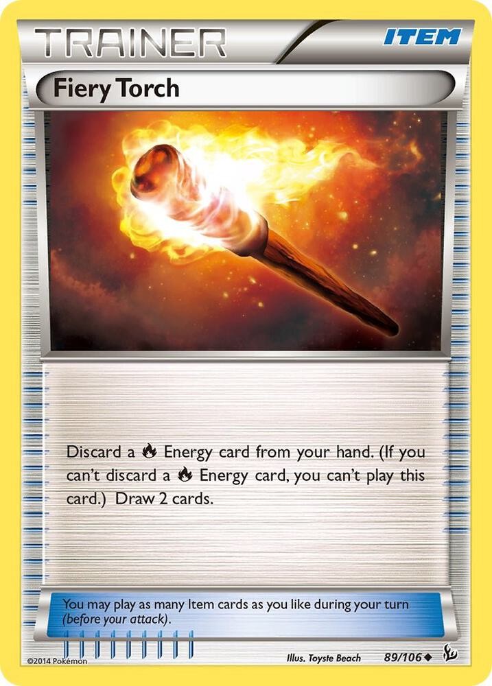 Fiery Torch 89/106 Uncommon XY - Flashfire Pokemon NM/LP