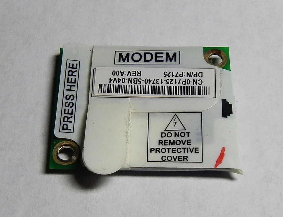 Conexant RD02-D110 Foxconn 56K Laptop Modem Module Dell P7125 Rev A00 - Image 2 of 2