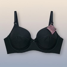 VINTAGE NEW 1960's Splendor Form Women's Black Bullet Bra Size 36B USA