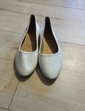 Ungetragene+weiße+Ballarinas,+Schuhgröße+3...