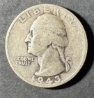 1943-S Silver Washington Quarter (Circulated) - (#3037) Well-Worn Condition